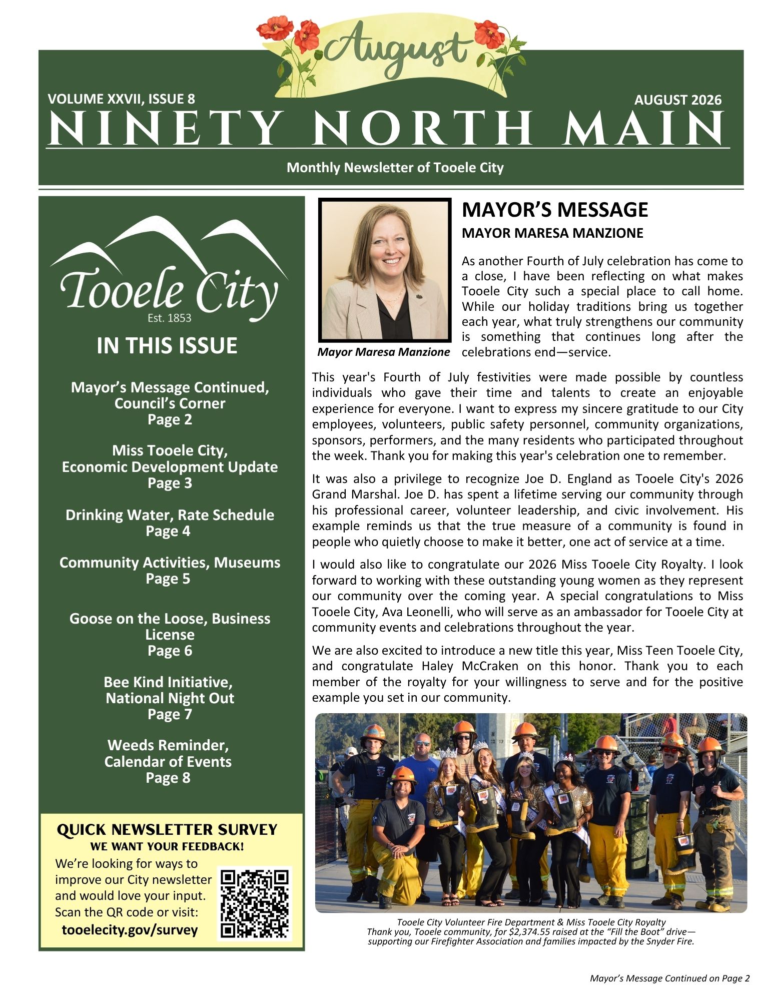90 North Main August Newsletter 2026
